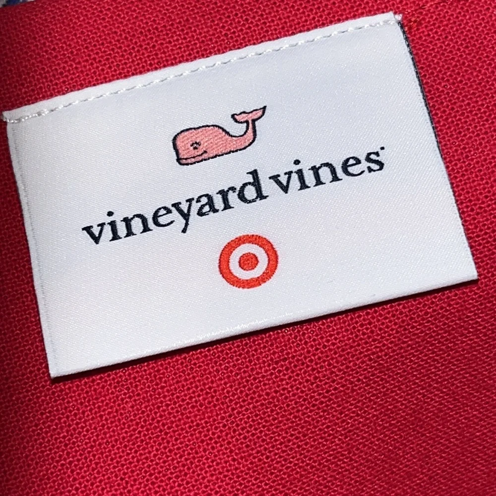 4 Vineyard Vines Gingham Whale Cloth Placemats Fourth of July Preppy Decor